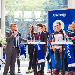 Allianz MTV Stuttgart - Meet & Great bei der Allianz in Stuttgart - Hauptsponsor Allianz - Foto: Tom Bloch I SSM – Agentur für sportliche Marken