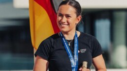 Theresa Steinlein holt WM Bronze im iQFOiL. Foto: Sailing Energy/iQFOiL Class l SSM