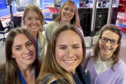 Theresa und Sophie Steinlein zu Gast beim Sky Format GameChangerinnen. l Foto: privat