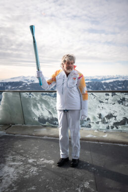 Home of Athletes x Lumen x Olympisches Feuer. Foto: Markus Ranalter l SSM