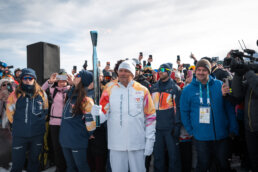 Olympisches Feuer x Lumen x Home of Athletes x Leon Löwentraut. Foto: Markus Ranalter l SSM