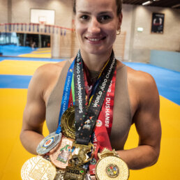 Judoka_Anna-Maria Wagner_Medaillen Foto.Lorraine Hoffmann l SSM
