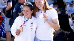 Erneute Medaille bei Kieler Woche: Team Steinlein/Bartelheimer gewinnen nach Verletzungsschock Bronze. Foto: Felix Diemer l SSM
