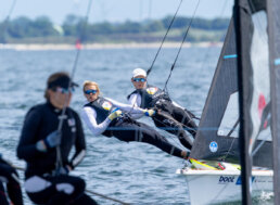 Erneute Medaille bei Kieler Woche: Team Steinlein/Bartelheimer gewinnen nach Verletzungsschock Bronze. Foto: Felix Diemer l SSM