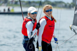 Erneute Medaille bei Kieler Woche: Team Steinlein/Bartelheimer gewinnen nach Verletzungsschock Bronze. Foto: Felix Diemer l SSM